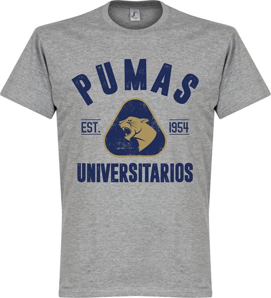 Pumas Unam Established T-shirt - Grijs - XXXL