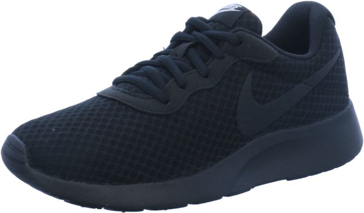 Nike Tanjun Dames Sneakers - Black/Black-White - Maat 38 | bol.com