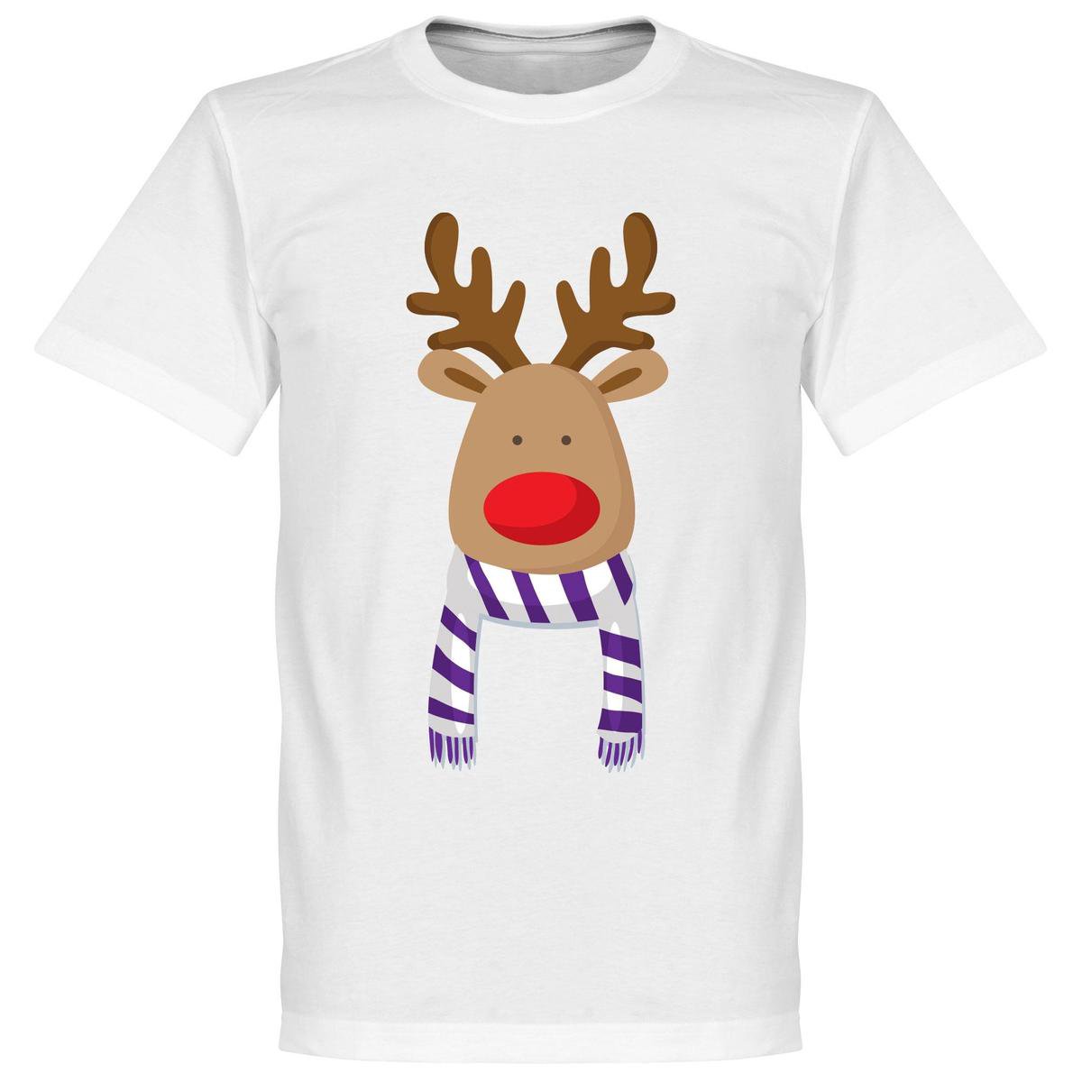 Reindeer Supporter T-Shirt - Paars/Wit - XXL