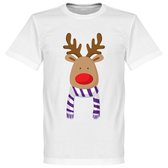 Reindeer Supporter T-Shirt - Paars/Wit - XXL