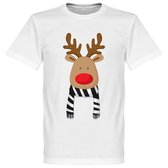 Reindeer Supporter T-Shirt - Wit/Zwart  - XXL