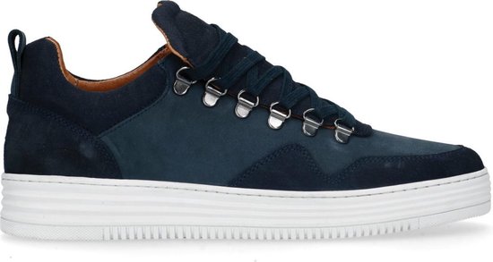 Sacha - Heren - Blauwe suède sneakers - Maat 42