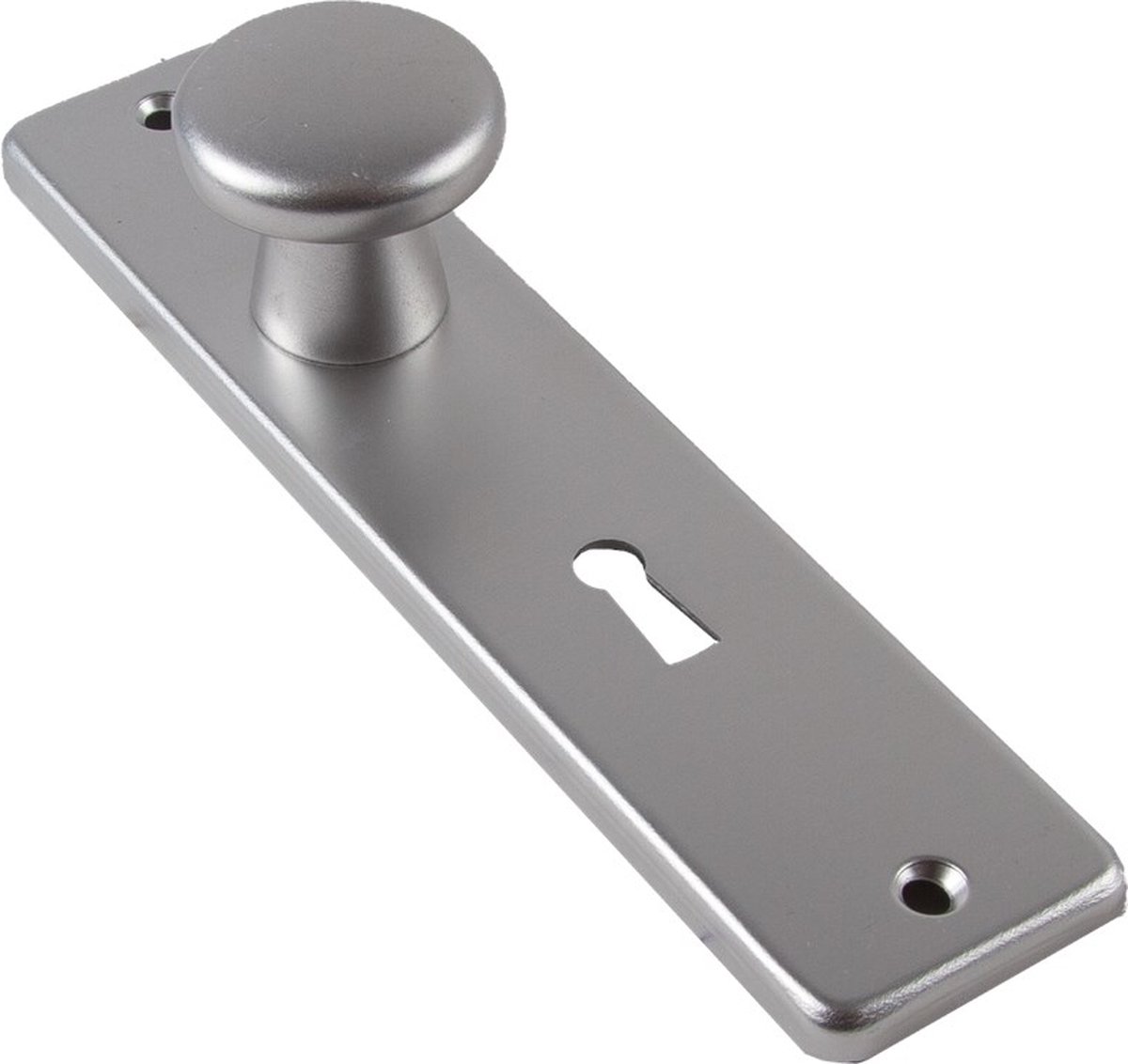 Ami Knopkortschild - diameter knop 40mm - 180x41x6,5mm - PC 55 - aluminium F-2