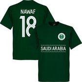 Saudi Arabië Nawaf 18 Team T-Shirt - Groen - XXXL
