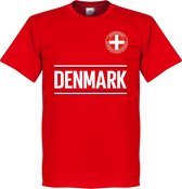 Denemarken Team T-Shirt - Rood - XL
