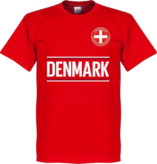 Denemarken Team T-Shirt - Rood - XL