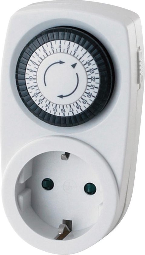 Tijdschakelaar - Analoge Schakelklok - 3500W - Wit | NIET Geschikt voor België - BES LED