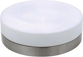 LED Plafondlamp - Opbouw Rond - E27 - Mat Chroom Aluminium - Ø285mm - BES LED