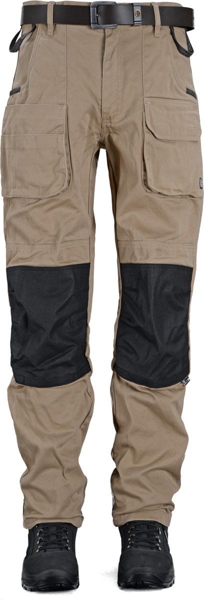Beckum Workwear EBT03 Basis broek met B-Protect voorgevormde knie Khaki 60 36