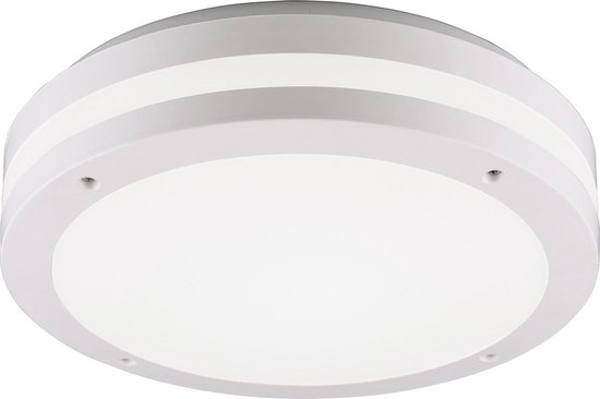 LED Plafondlamp - Trion Keraly - Opbouw Rond - Bewegingssensor - Waterdicht - 12W - Mat - Kunststof