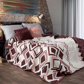 Beddensprei_sprei_kleur_Kantanjebruin_230X260cm_100% POLYESTER_Dubbelzijdig