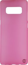 Samsung Note 8 mat roze siliconenhoesje / Siliconen Gel TPU / Back Cover / Hoesje