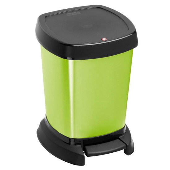 Rotho Paso Poubelle à Pédale - 6 l - Argent Métallisé