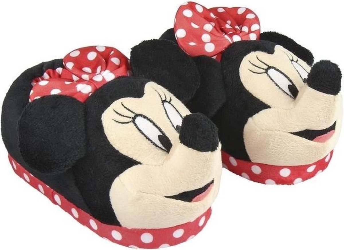 Continent Seraph geweer Disney Minnie Mouse 3D sloffen/pantoffels rood voor meisjes -... | bol.com