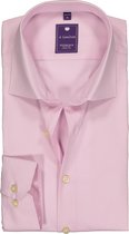 Redmond slim fit overhemd - roze - Strijkvriendelijk - Boordmaat: 45/46