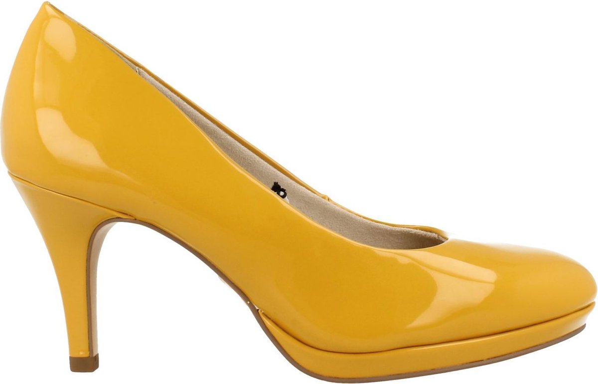 Tamaris Pump Dames Touch It Geel | 38 - Schoenen.nl