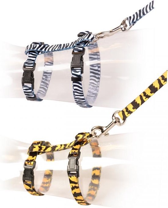 Harnais Pour Chat Gros Chat Reflechissant Zoo 30 50cm 12mm 125cm Couleurs Bol Com
