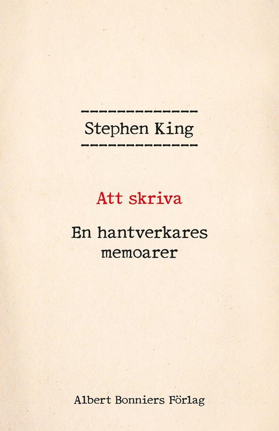 Att skriva : en hantverkares memoarer - cover