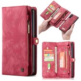 CaseMe Vintage portemonnee hoesje Samsung Note 10 Rood