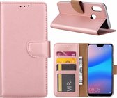 Hoesje voor Huawei P Smart (2019) portemonnee hoesje / met opbergvakjes Rose Goud