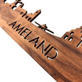 Skyline Ameland Eikenhout - 80 cm - Woondecoratie design - Wanddecoratie met LED verlichting