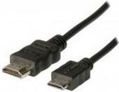 ADJ 300-00012 High Speed HDMI Cable [HDMI Type-A -> Mini-HDMI Type-C, M/M, 2m, Black, Blister]