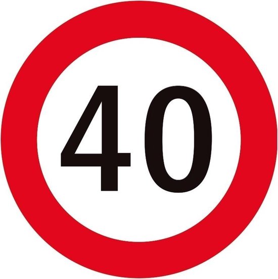 40 jaar versiering onderzetters/bierviltjes - 50 stuks- 40 jarige ...