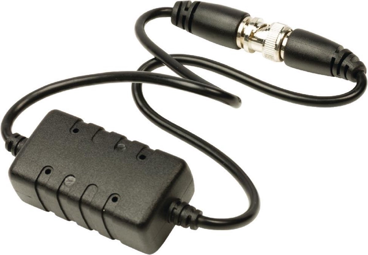 CCTV-Aardlus-Isolator - Female / Male - 75 Ohm - PVC - Zwart