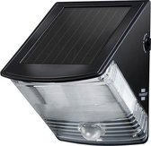 Brennenstuhl LED-zonnelamp met bewegingssensor / buitenverlichting met geïntegreerd zonnepaneel en infrarood bewegingssensor, zwart