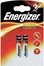 Energizer AAAA/LR61, Batterie à usage unique, AAAA, Alcaline, 1,5 V, 2 pièce(s), 595 mAh