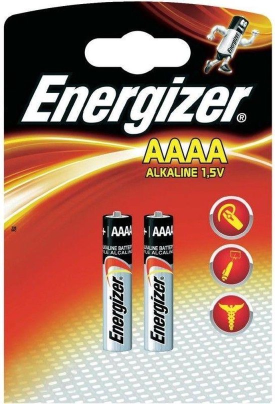 Energizer AAAA/LR61, Batterie à usage unique, AAAA, Alcaline, 1,5 V, 2  pièce(s), 595 mAh | bol