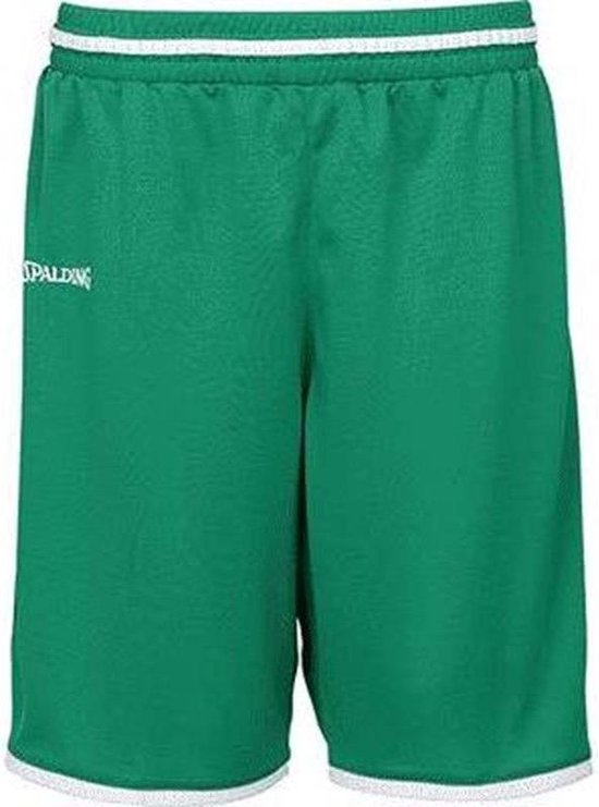 Spalding Move Basketbalshort Kinderen - Groen / Wit | Maat: 164