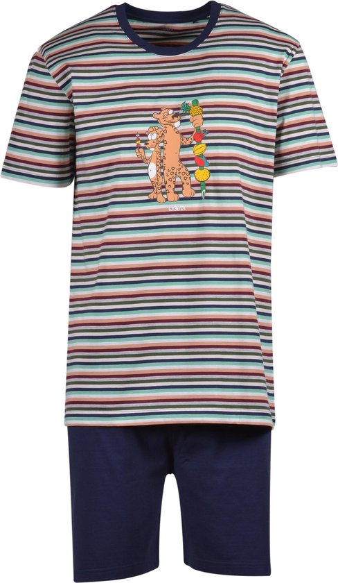 Woody pyjama jongens/heren - jungle streep - panter - 201-1-PSS-S/977 -  maat 98 | bol.com