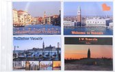 5x Pak van 10 blad voor album voor verzameling van post- en ansichtkaarten, Transparant