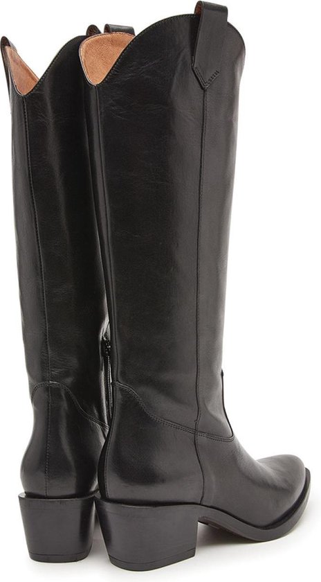 VIA VAI Vrouwen Laarzen 5310005 snake Zwart - Schoenen.nl