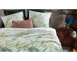 At Home by Beddinghouse Eldorado Dekbedovertrek - Lits-jumeaux - 240x200/220 cm - Groen