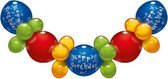 Ballonnen slinger guirlande Happy Birthday