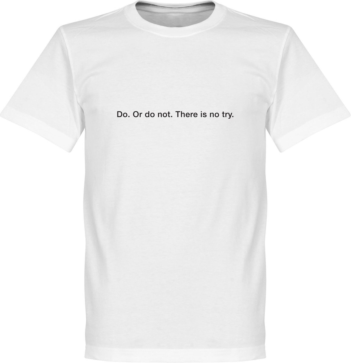 Do or Do Not, There is no Try T-Shirt - Wit - M