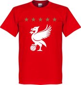 Liverpool Five Star T-Shirt - Rood - Kinderen - 6 Years