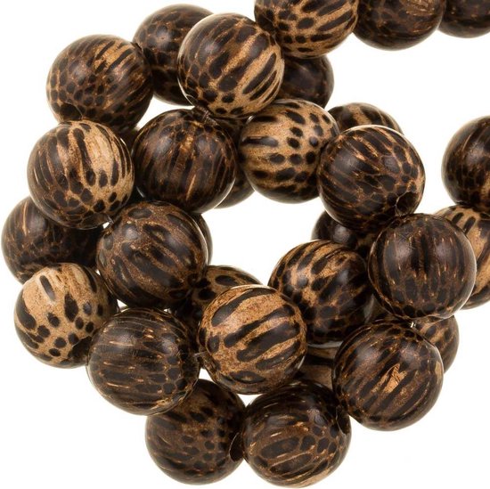 200 stuks ronde houten kralen, natuurlijke houten kralen, natuurlijke houten kralen, 16 mm, rijgen houten kralen, natuurlijke houten kralen, voor macramé, om te rijgen voor doe-het-zelf decoraties