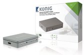 Commutateur Konig HDMI 4 vers 1 - version 1.4 (4K 30Hz)