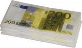 30x 200 euro geld thema servetten 33 x 33 cm - Papieren wegwerp servetjes - 200 euro thema print versieringen/decoraties
