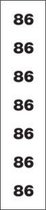 Maatstickers Transparant -maat 86-rol/250st