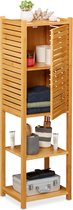 meuble de salle de bain relaxdays bambou - support de salle de bain - meubles de salle de bain bois