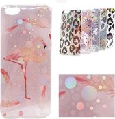 Apple iPhone X/XS hoesje Bubbly Flamingo - TPU - Back Cover