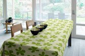 Joy@Home Tafellaken - Tafelkleed - Tafelzeil - Opgerold Op Dunne Rol - Geen Plooien - Trendy - Flora Groen - 140 cm x 400 cm