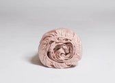Yumeko hoeslaken katoen satijn dusty roze 90x210x30  - Bio, eco & fairtrade
