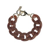 CAMPS & CAMPS - armband - mat donkerbruin