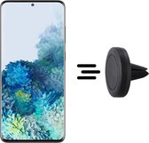 Shop4- Samsung Galaxy S20 Autohouder Magnetische Ventilatierooster Houder Zwart