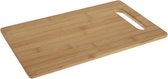 Snijplank bamboe hout rechthoek met handvat 40 cm - Snijplanken voor groente, fruit, vlees en vis - Keuken/kookbenodigdheden